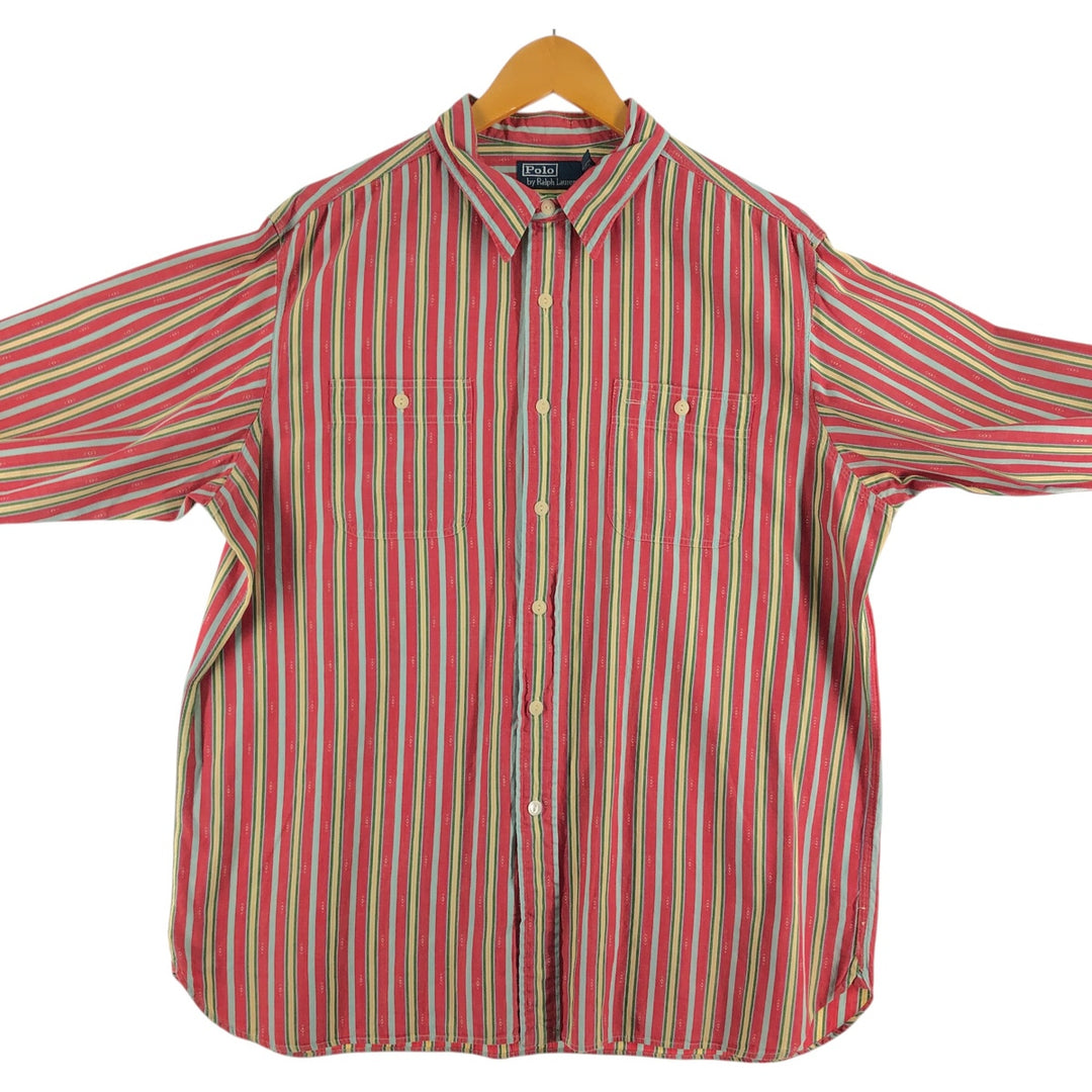 Ralph Lauren POLO by Ralph Lauren Long Sleeve Cotton Striped Shirt Men's XL / eaa508432