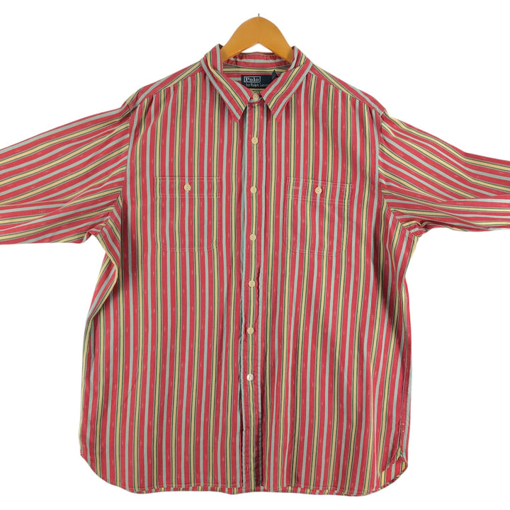 Ralph Lauren POLO by Ralph Lauren Long Sleeve Cotton Striped Shirt Men's XL / eaa508432