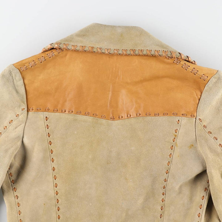 Vintage suede leather jacket for women (size XS) / eaa508441