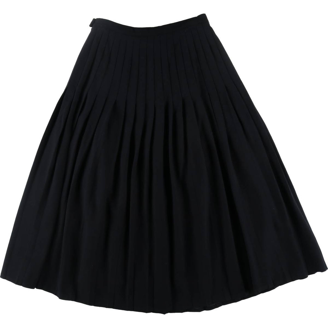 CLUB HOUSE Wool Long Pleated Skirt Women's L size /eaa508448