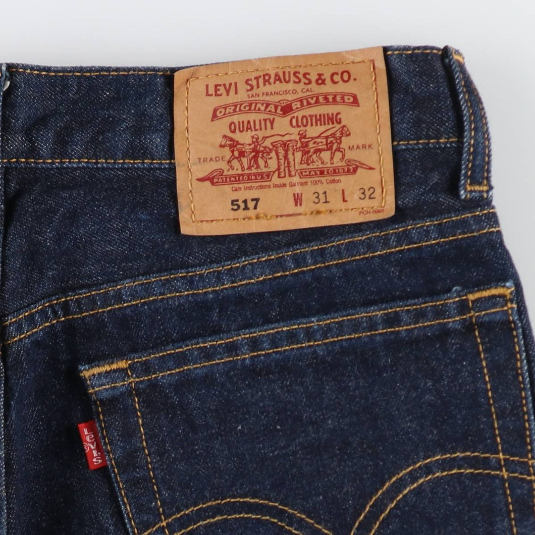 Dark blue 90'S Levi's 517-0201 bootcut denim pants for men, size w30, vintage /eaa508496