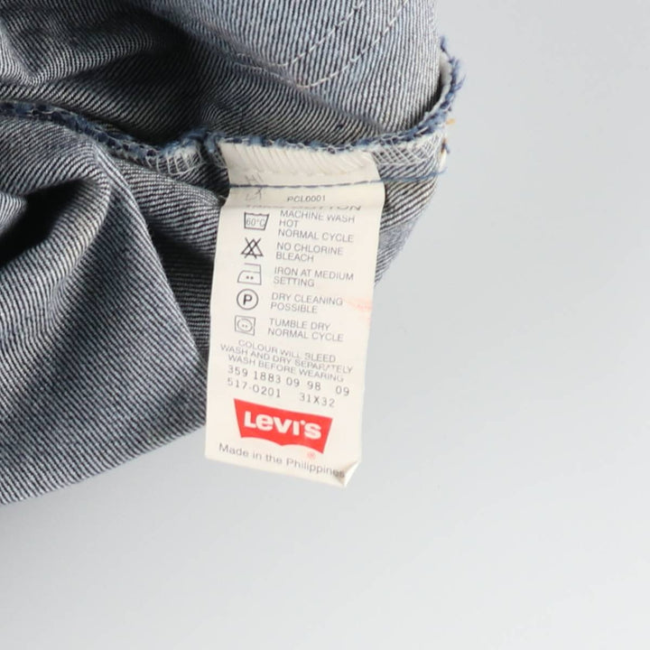 Dark blue 90'S Levi's 517-0201 bootcut denim pants for men, size w30, vintage /eaa508496