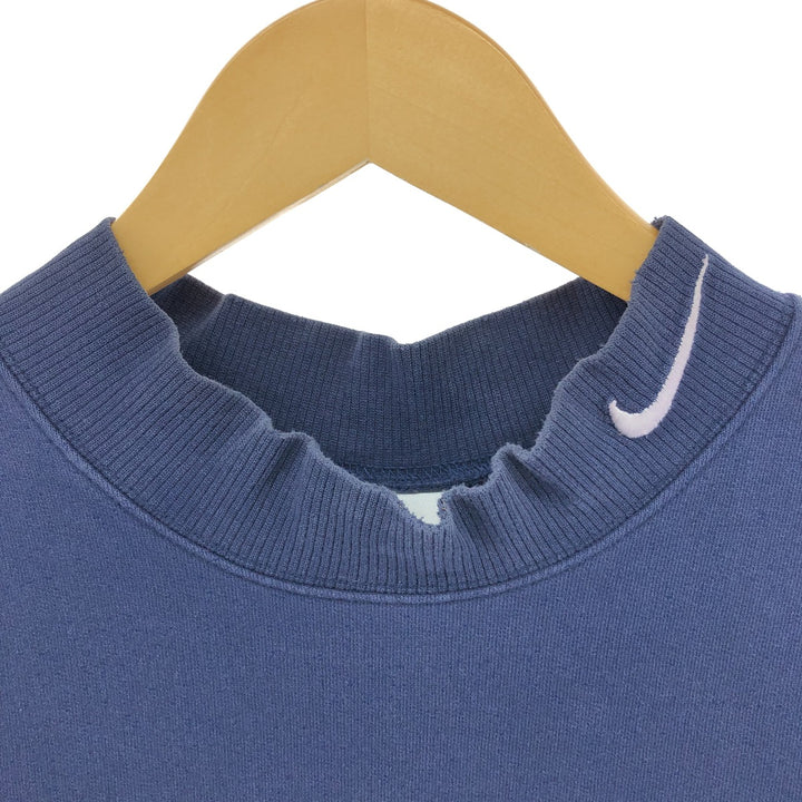 Nike High Neck Logo Sweatshirt Trainer Men's L Size Crew Neck (Crew Neck) Vintage / eaa508503