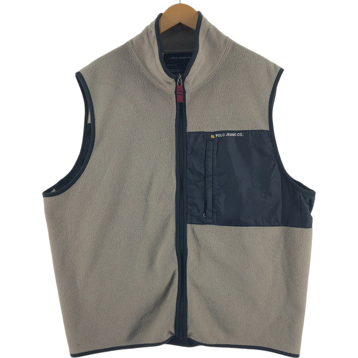 Ralph Lauren POLO JEANS COMPANY fleece vest, men's equivalent to XXL / eaa508524