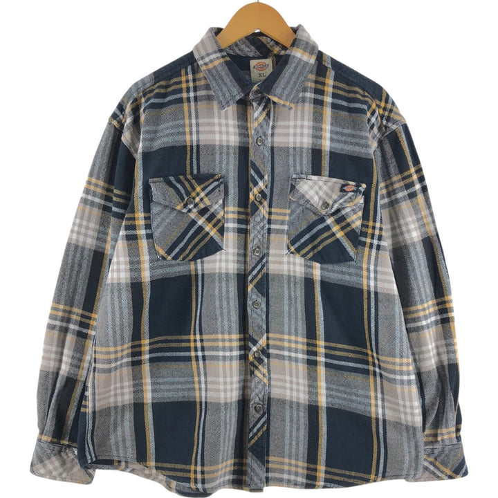 Dickies Long Sleeve Heavy Flannel Check Shirt Men's XL / eaa508542