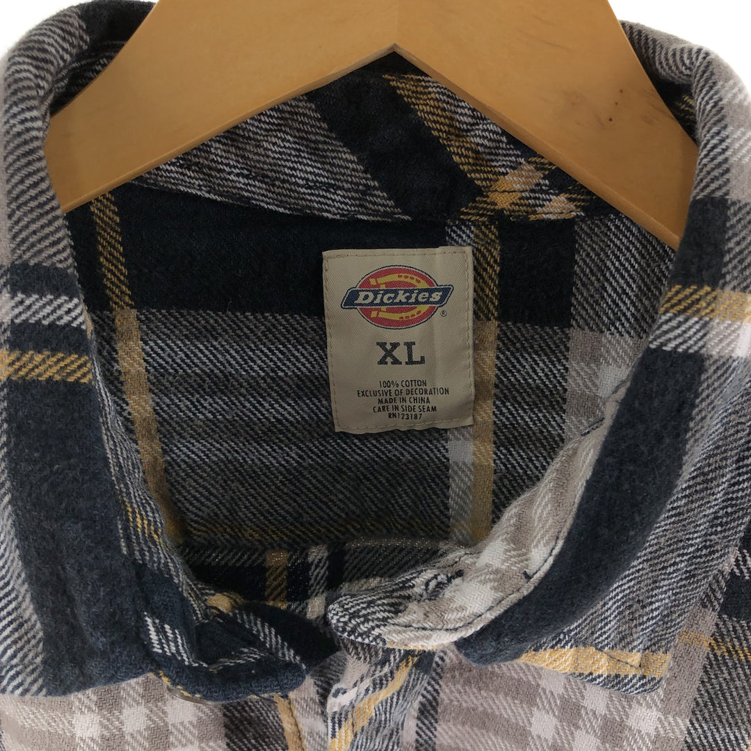 Dickies Long Sleeve Heavy Flannel Check Shirt Men's XL / eaa508542