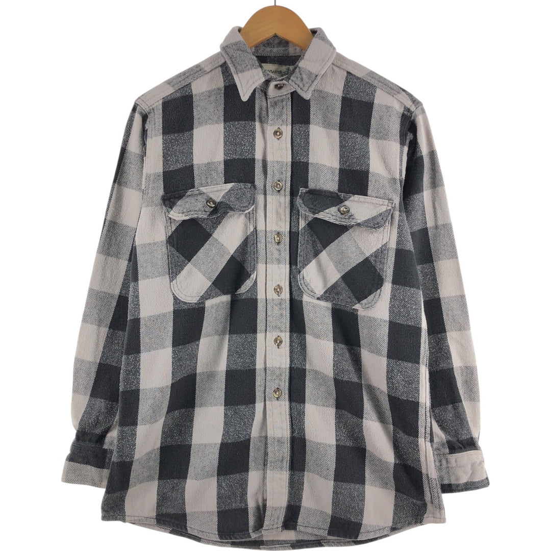 FIELD MASTER Buffalo Check Long Sleeve Heavy Flannel Check Shirt Men's M /eaa508545