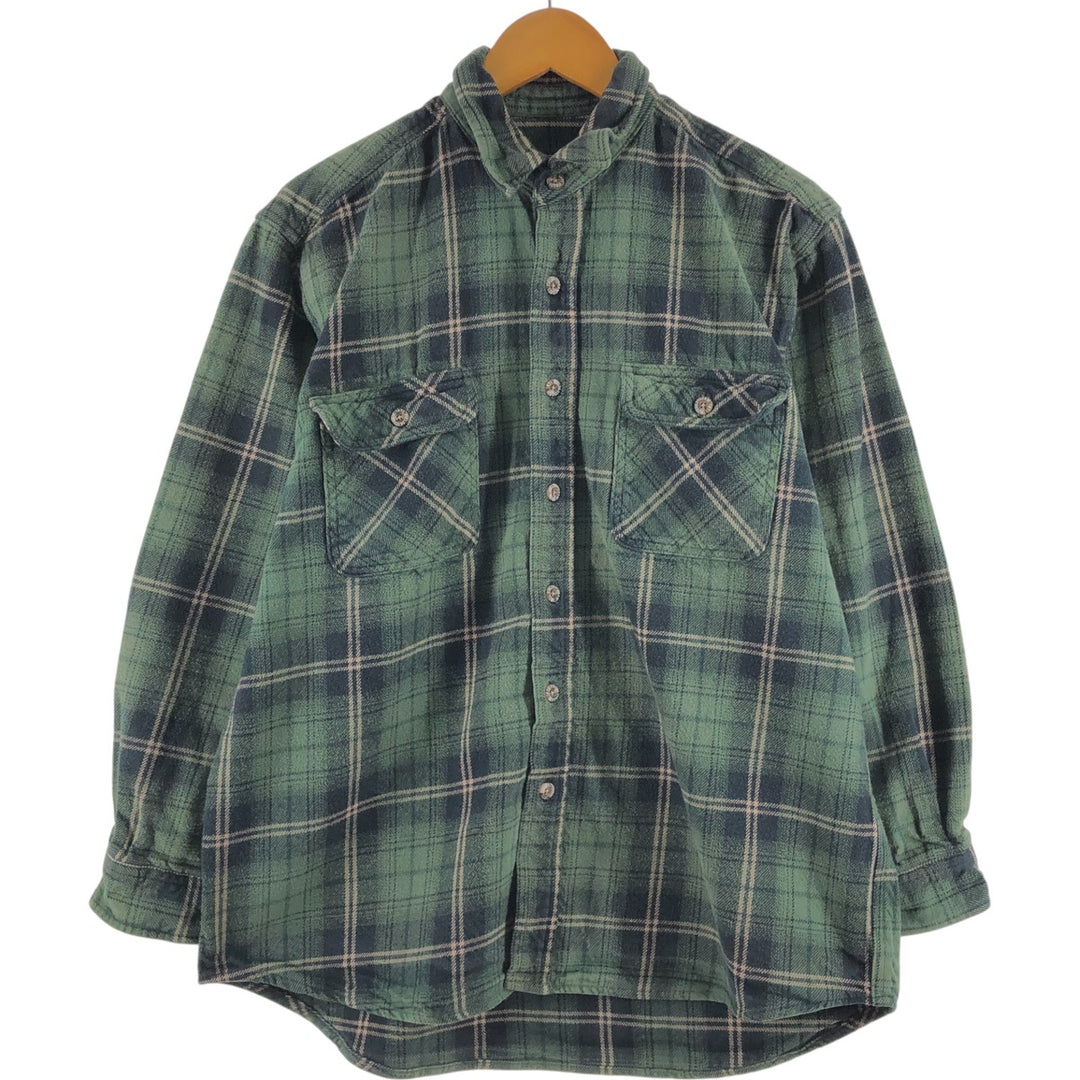 FIELD AND STREAM FIELD AND STREAM Long Sleeve Heavy Flannel Check Shirt L equivalent /eaa508549