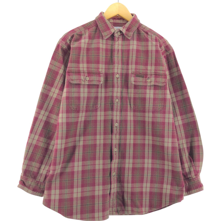 Carhartt Long Sleeve Flannel Check Shirt Men's Size L / eaa508557