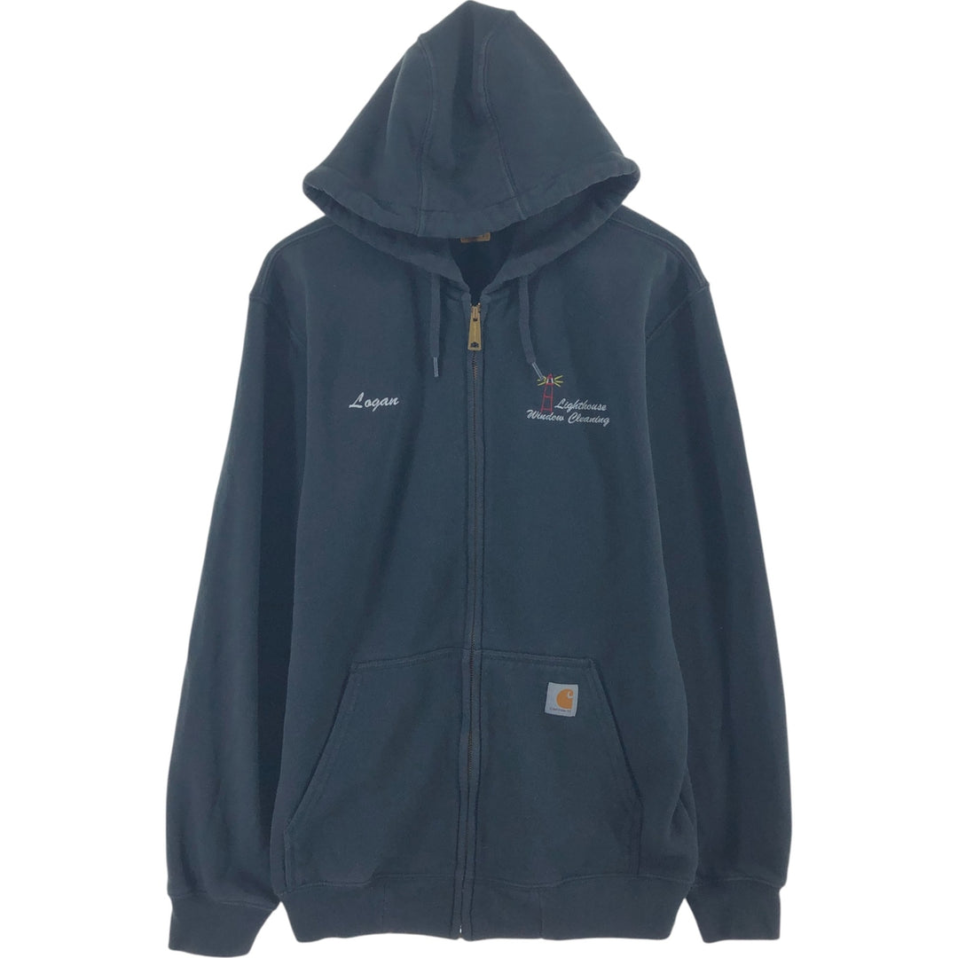 Carhartt ORIGINAL FIT Lighthouse Window Cleaning back print sweat full zip hoodie men's size M / eaa508575