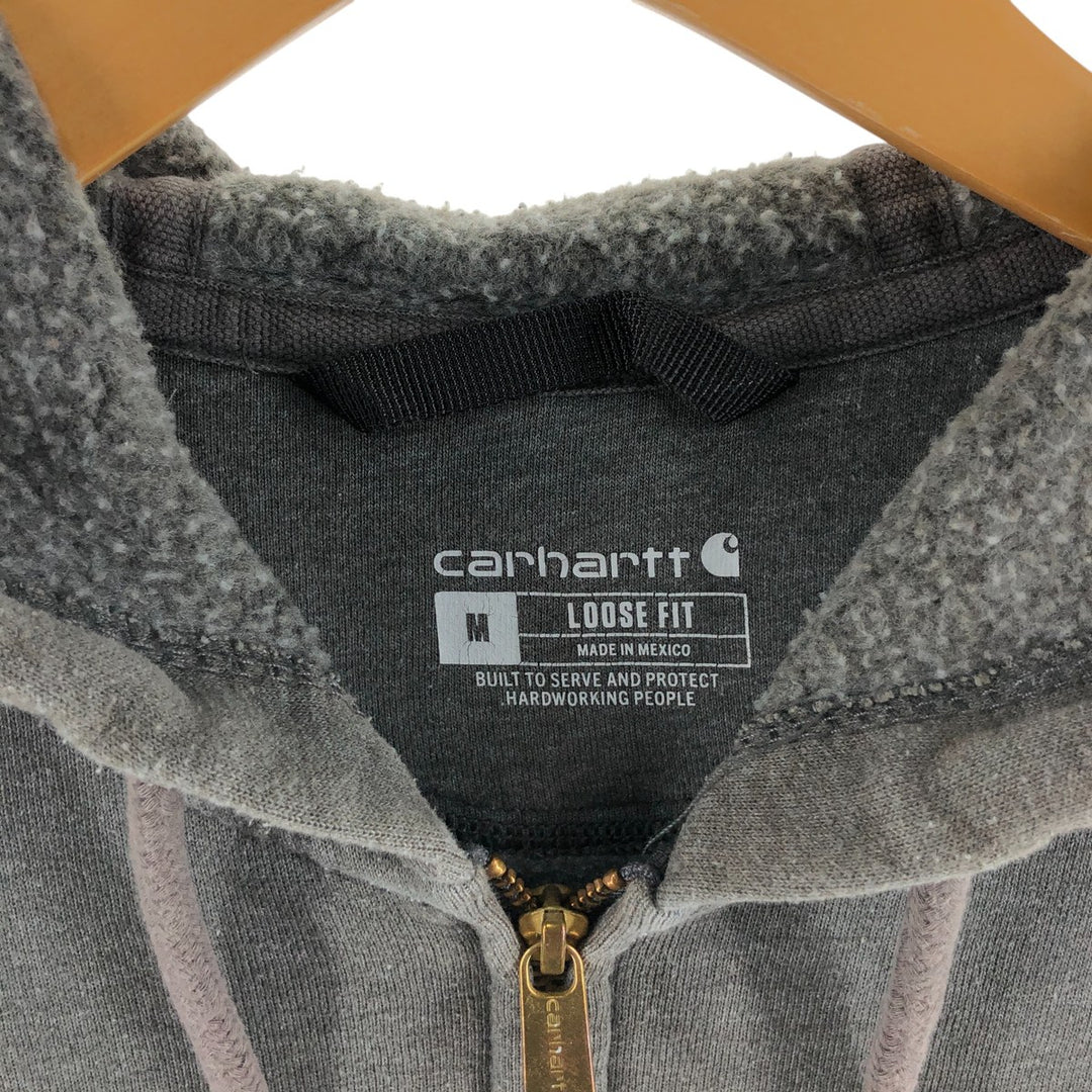 Carhartt Loose Fit BAU and HAUSSERVICE LIMITED Paint Back Print Sweat Full Zip Hoodie Men's M /eaa508581