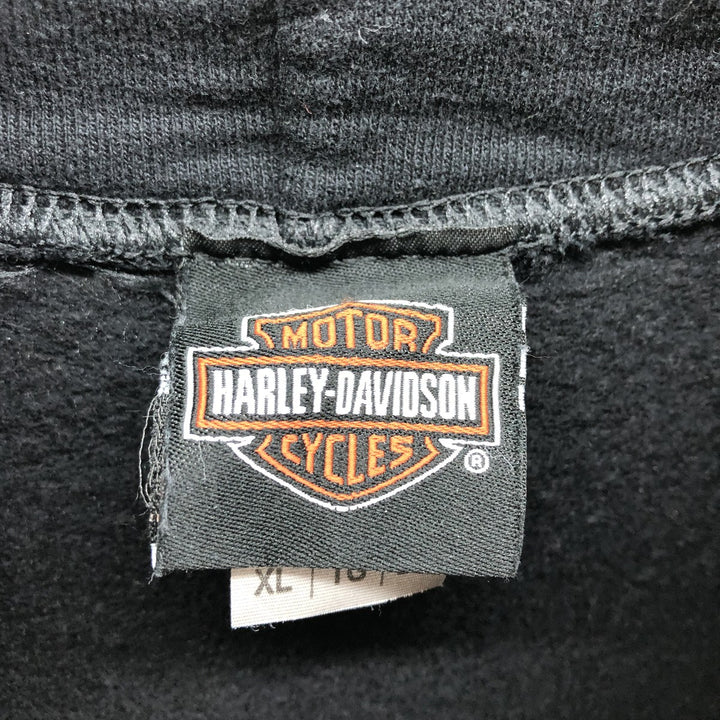 Harley-Davidson Sweatshirt Pullover Hoodie Men's XL cotton black type Vintage Second Hand