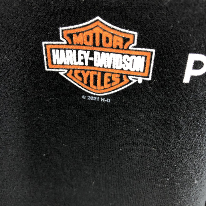 Harley-Davidson Sweatshirt Pullover Hoodie Men's XL cotton black type Vintage Second Hand