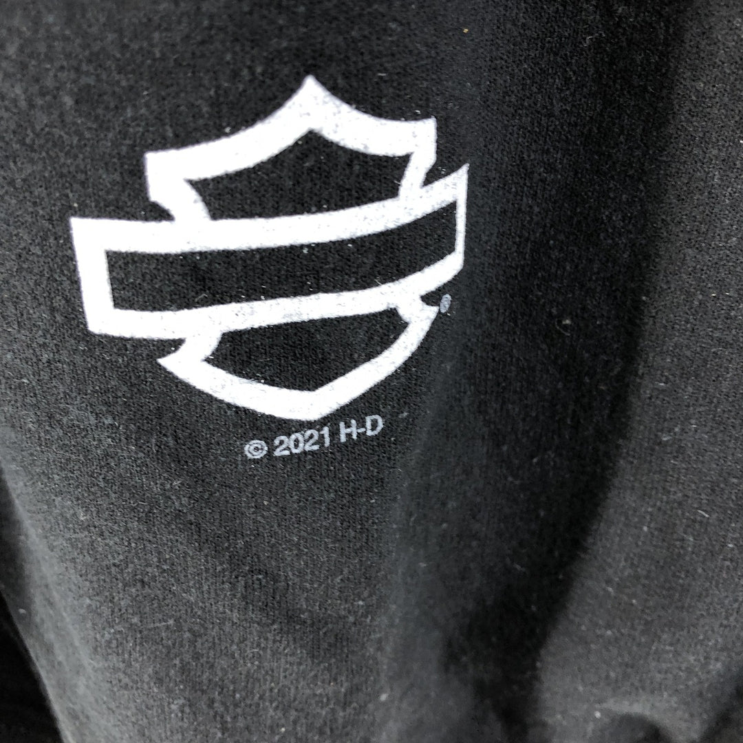 Harley-Davidson Sweatshirt Pullover Hoodie Men's XL cotton black type Vintage Second Hand