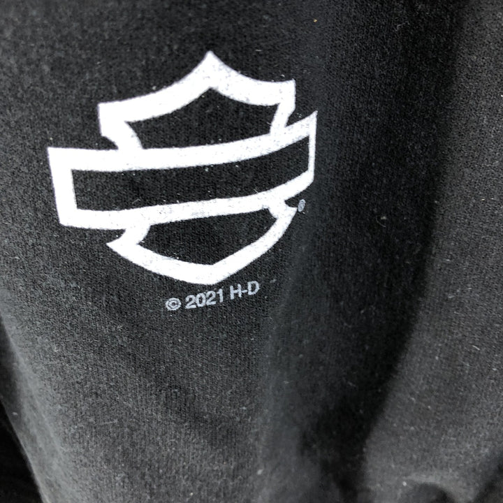 Harley-Davidson Sweatshirt Pullover Hoodie Men's XL cotton black type Vintage Second Hand