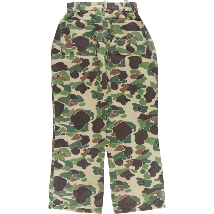 80'S Camouflage Pattern Duck Hunter Camo Baker Pants Women's M Size Vintage /eaa508661