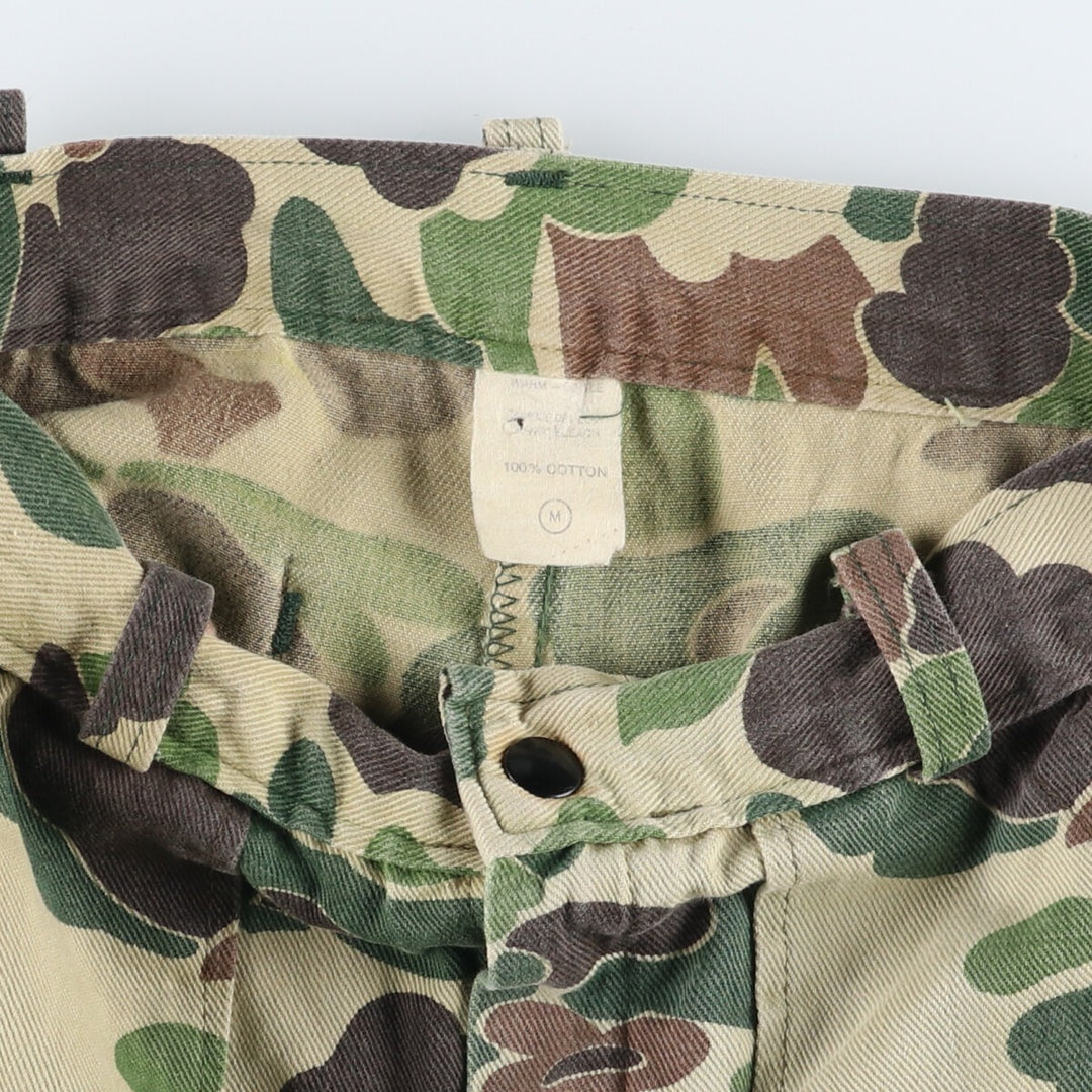 80'S Camouflage Pattern Duck Hunter Camo Baker Pants Women's M Size Vintage /eaa508661