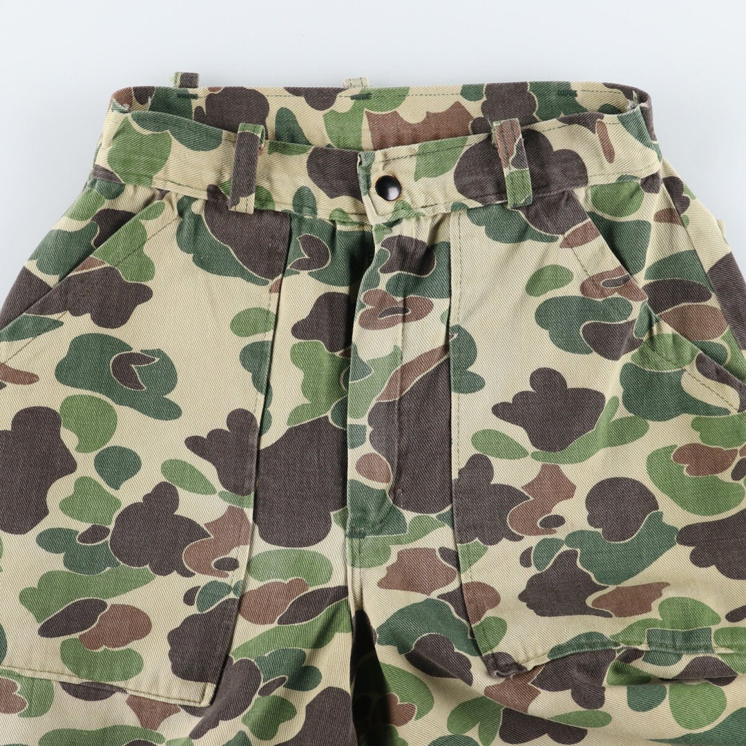 80'S Camouflage Pattern Duck Hunter Camo Baker Pants Women's M Size Vintage /eaa508661