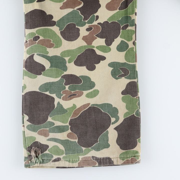 80'S Camouflage Pattern Duck Hunter Camo Baker Pants Women's M Size Vintage /eaa508661