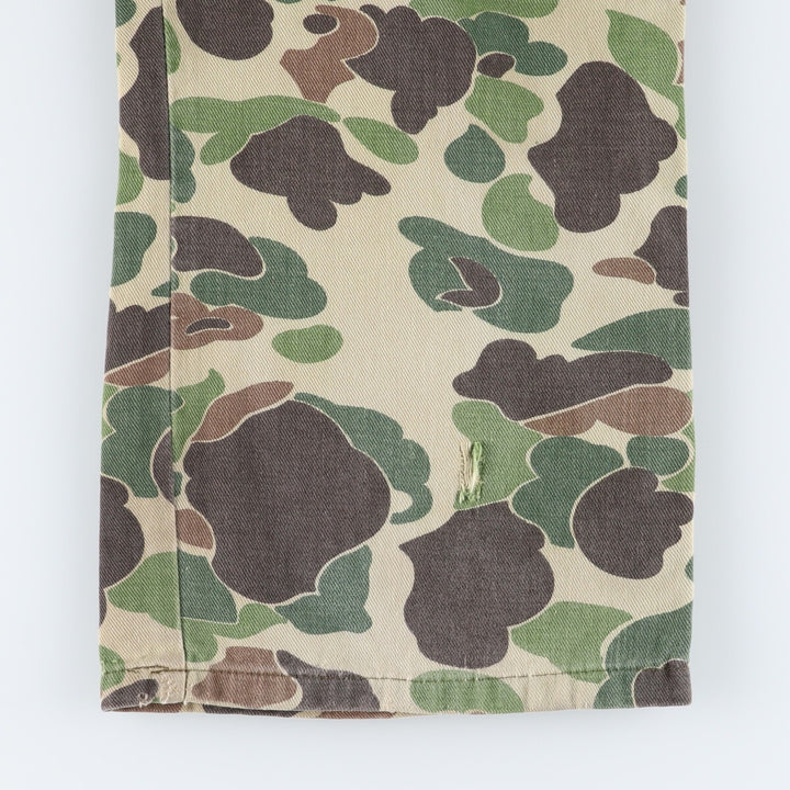 80'S Camouflage Pattern Duck Hunter Camo Baker Pants Women's M Size Vintage /eaa508661