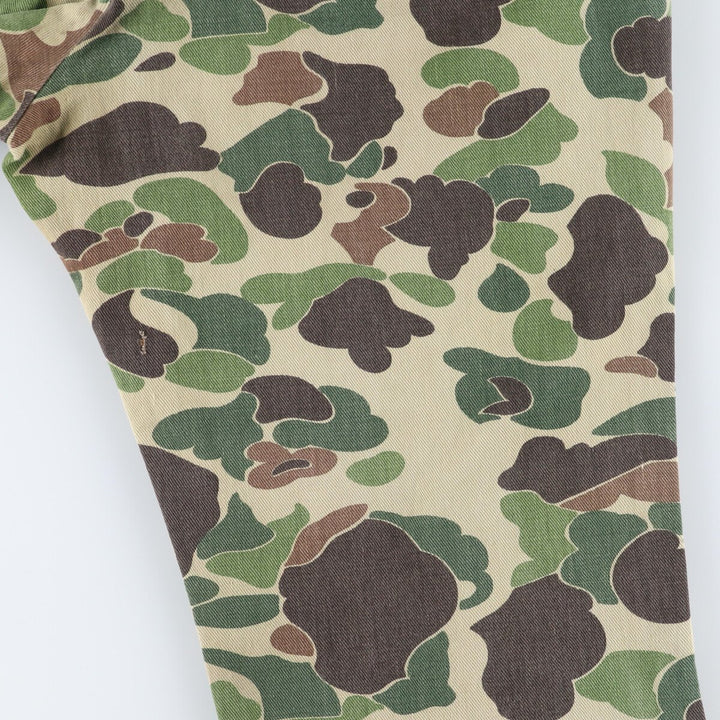 80'S Camouflage Pattern Duck Hunter Camo Baker Pants Women's M Size Vintage /eaa508661