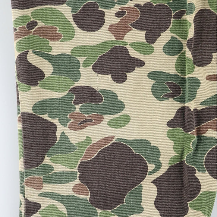 80'S Camouflage Pattern Duck Hunter Camo Baker Pants Women's M Size Vintage /eaa508661