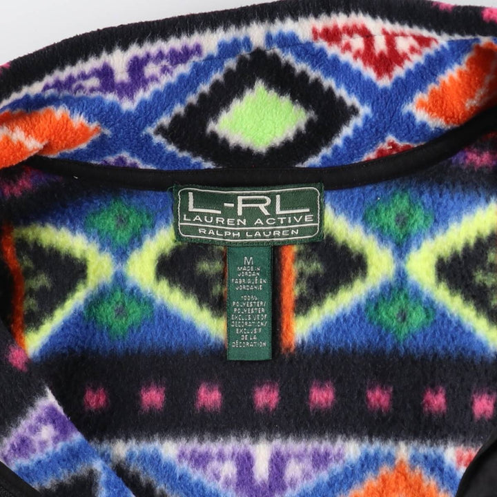 Ralph Lauren L-RL LAUREN ACTIVE All-over Fair Isle Pattern Fleece Vest, Women's M size / eaa508692