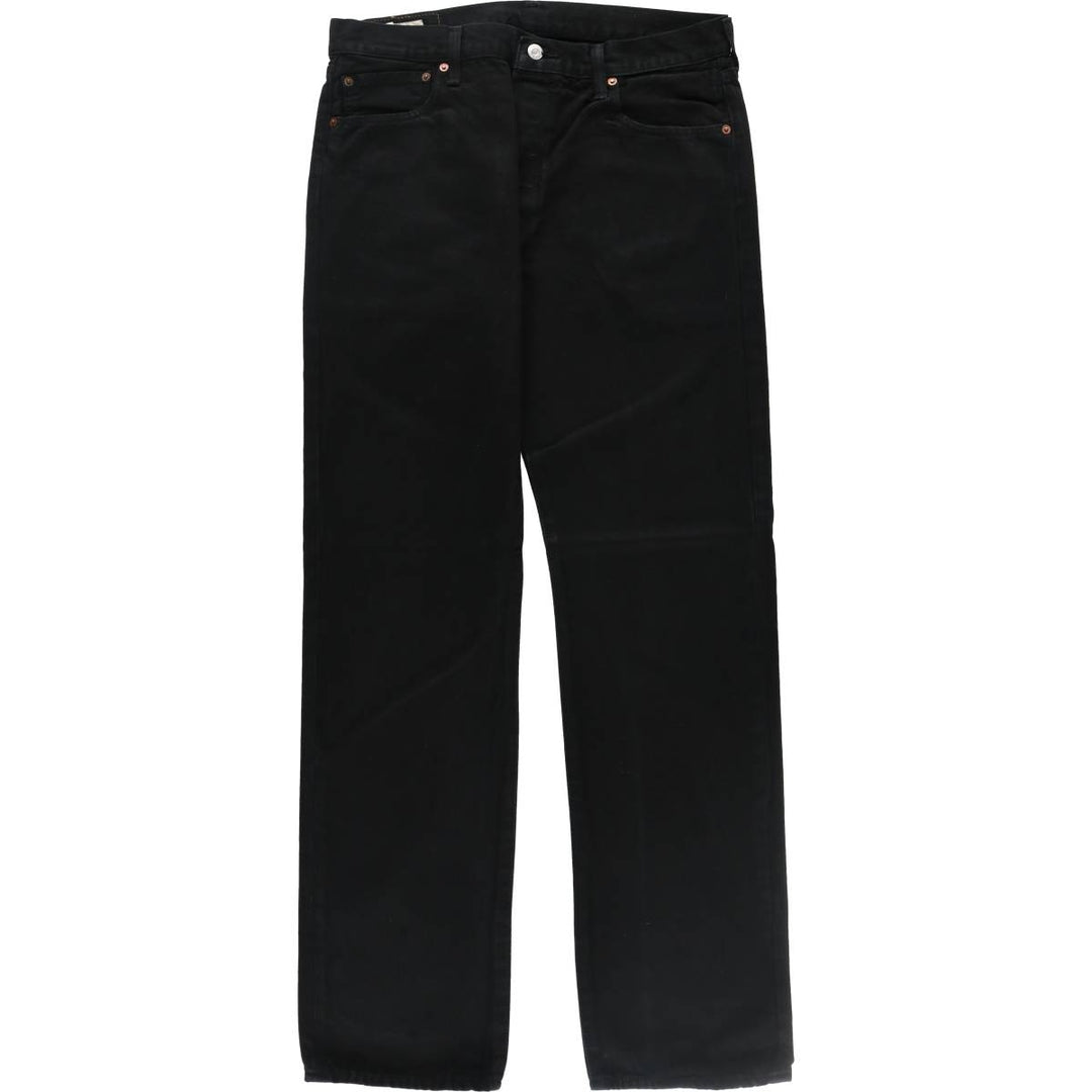 Levi's 501 Black Denim Straight Denim Pants Men's W35 equivalent / eaa508724