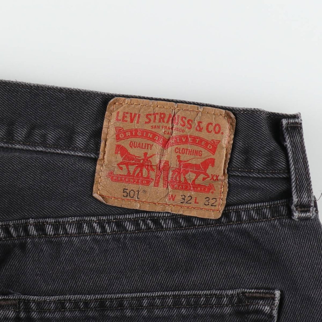 Levi's 501 Black Denim Straight Denim Pants Men's W34 equivalent / eaa508726