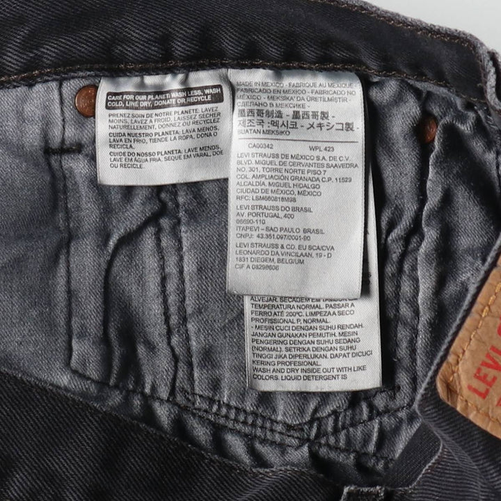 Levi's 501 Black Denim Straight Denim Pants Men's W34 equivalent / eaa508726