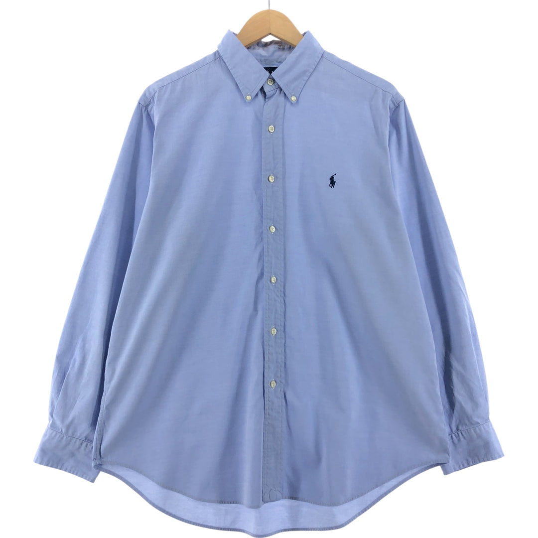 Ralph Lauren Classic Fit Long Sleeve Button Down Shirt, Men's Size L cotton Blue type light blue Vintage Second Hand