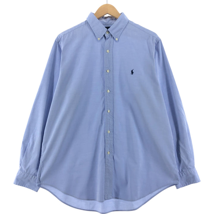 Ralph Lauren Classic Fit Long Sleeve Button Down Shirt, Men's Size L cotton Blue type light blue Vintage Second Hand