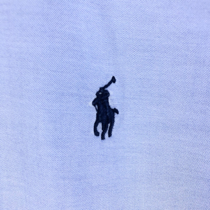 Ralph Lauren Classic Fit Long Sleeve Button Down Shirt, Men's Size L cotton Blue type light blue Vintage Second Hand