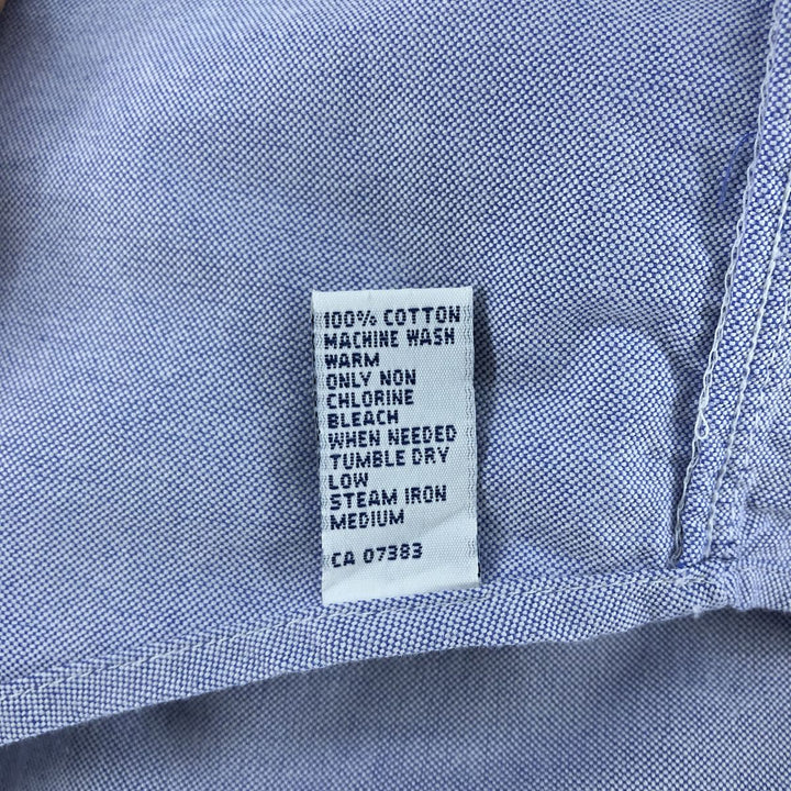 Ralph Lauren long sleeve button down shirt, men's XL size cotton Blue type light blue Vintage Second Hand