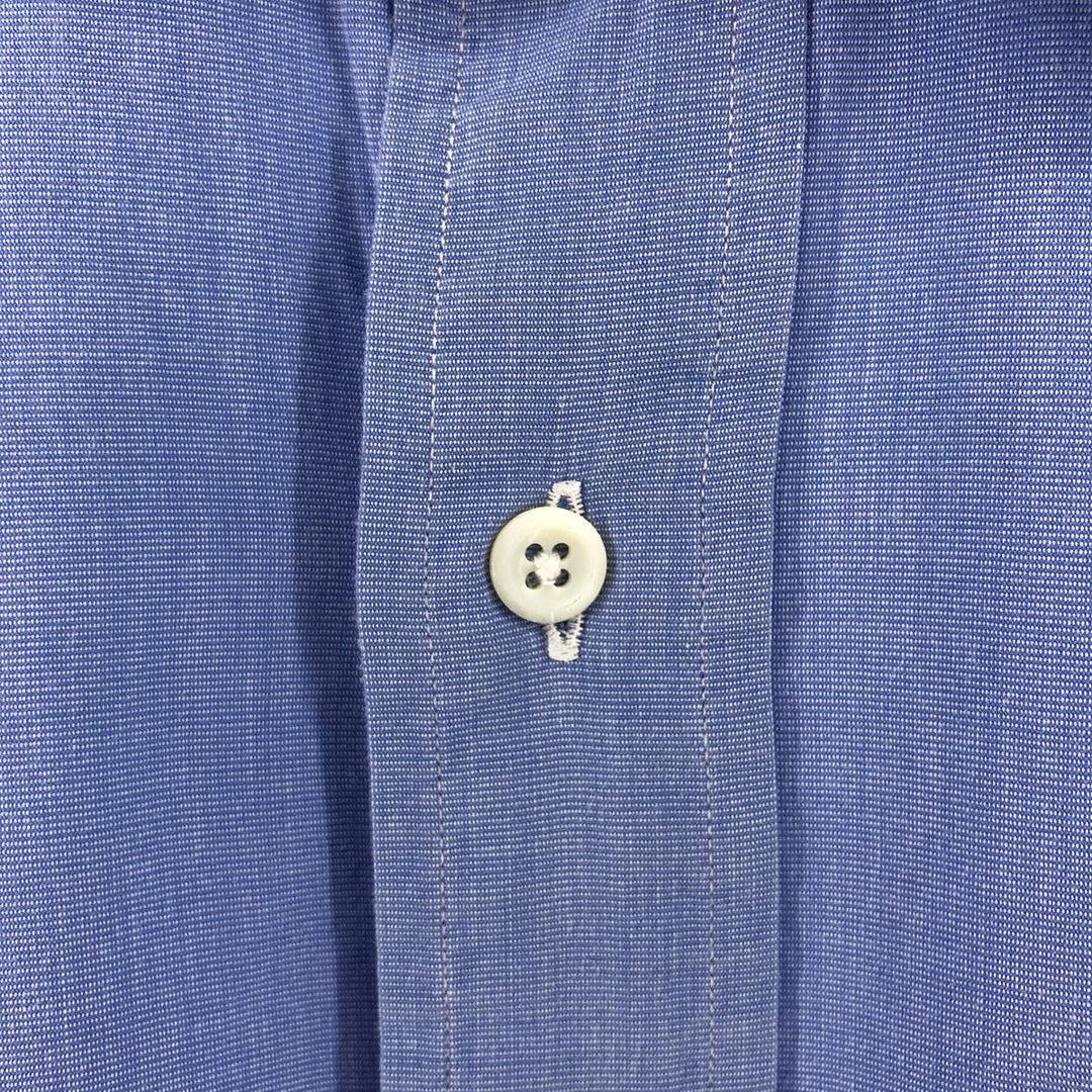 90'S Ralph Lauren POLO by Ralph Lauren long sleeve cotton shirt, men's size L, vintage cotton blue type Vintage Second Hand