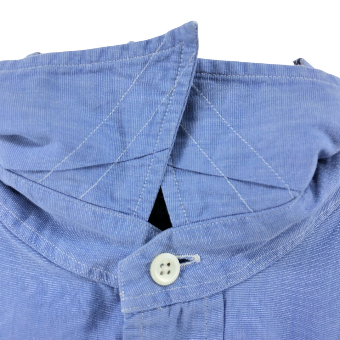 90'S Ralph Lauren POLO by Ralph Lauren long sleeve cotton shirt, men's size L, vintage cotton blue type Vintage Second Hand