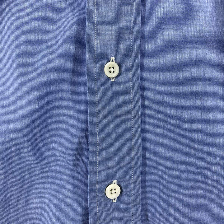 90'S Ralph Lauren POLO by Ralph Lauren long sleeve cotton shirt, men's size L, vintage cotton blue type Vintage Second Hand
