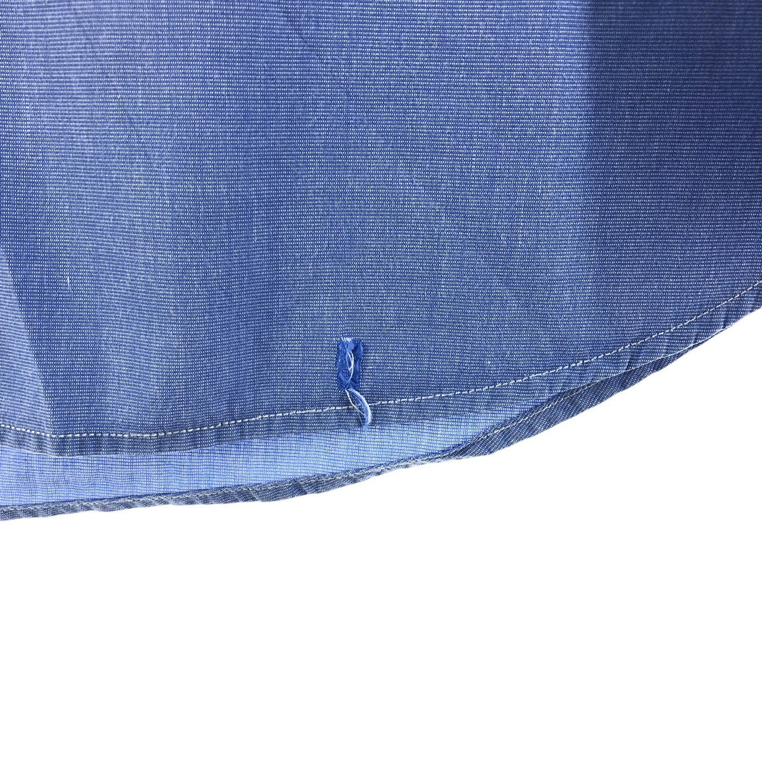 90'S Ralph Lauren POLO by Ralph Lauren long sleeve cotton shirt, men's size L, vintage cotton blue type Vintage Second Hand