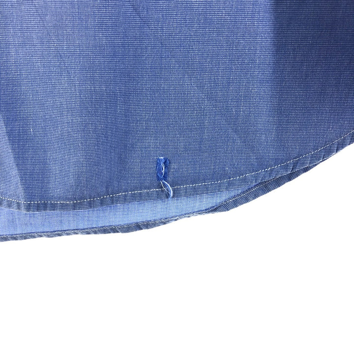 90'S Ralph Lauren POLO by Ralph Lauren long sleeve cotton shirt, men's size L, vintage cotton blue type Vintage Second Hand
