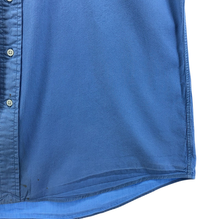 Ralph Lauren CUSTOM FIT long sleeve button down striped shirt men's size L cotton blue type Vintage Second Hand