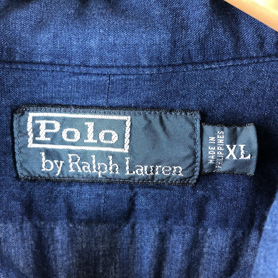 Ralph Lauren POLO by Ralph Lauren Wide collar long sleeve cotton shirt Men's XL equivalent / eaa508764