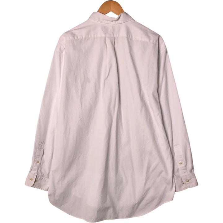 Ralph Lauren YARMOUTH long sleeve button down shirt, men's XXL size cotton white type Vintage Second Hand