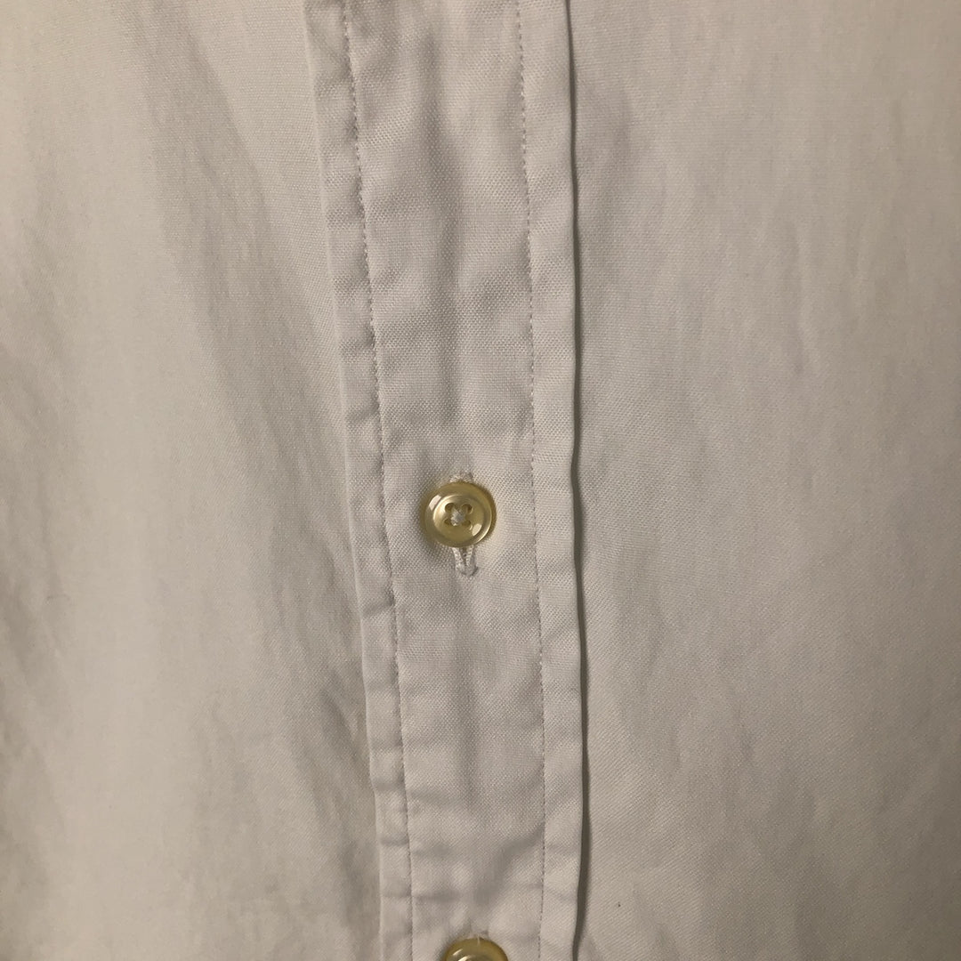 Ralph Lauren YARMOUTH long sleeve button down shirt, men's XXL size cotton white type Vintage Second Hand