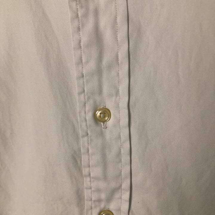 Ralph Lauren YARMOUTH long sleeve button down shirt, men's XXL size cotton white type Vintage Second Hand