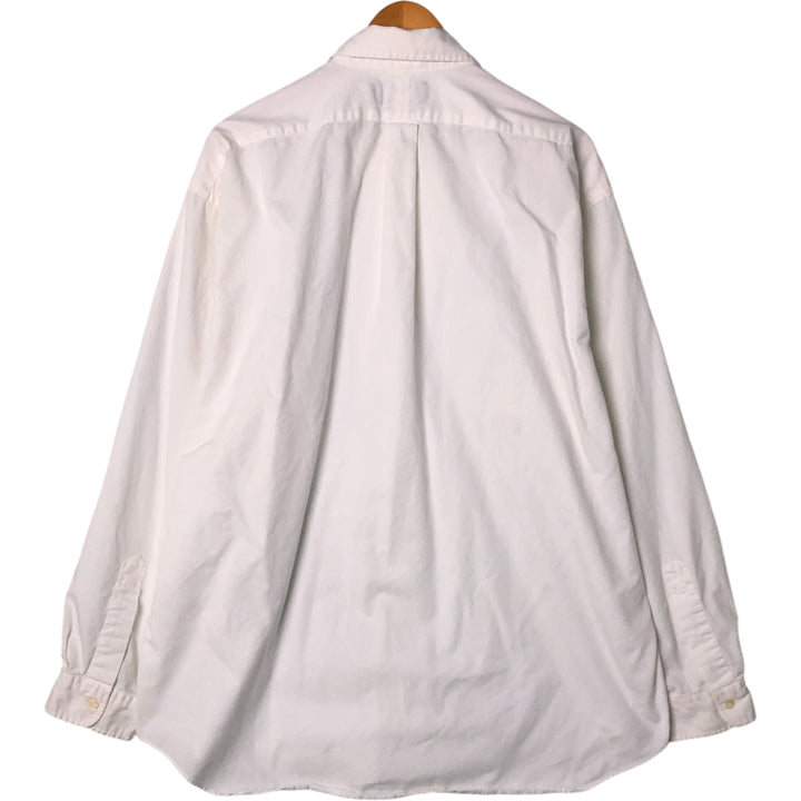 Ralph Lauren BLAIRE long sleeve button down shirt, men's XL size cotton white type Vintage Second Hand