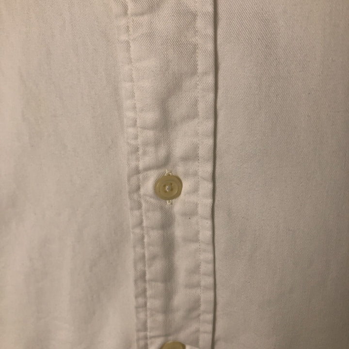 Ralph Lauren BLAIRE long sleeve button down shirt, men's XL size cotton white type Vintage Second Hand