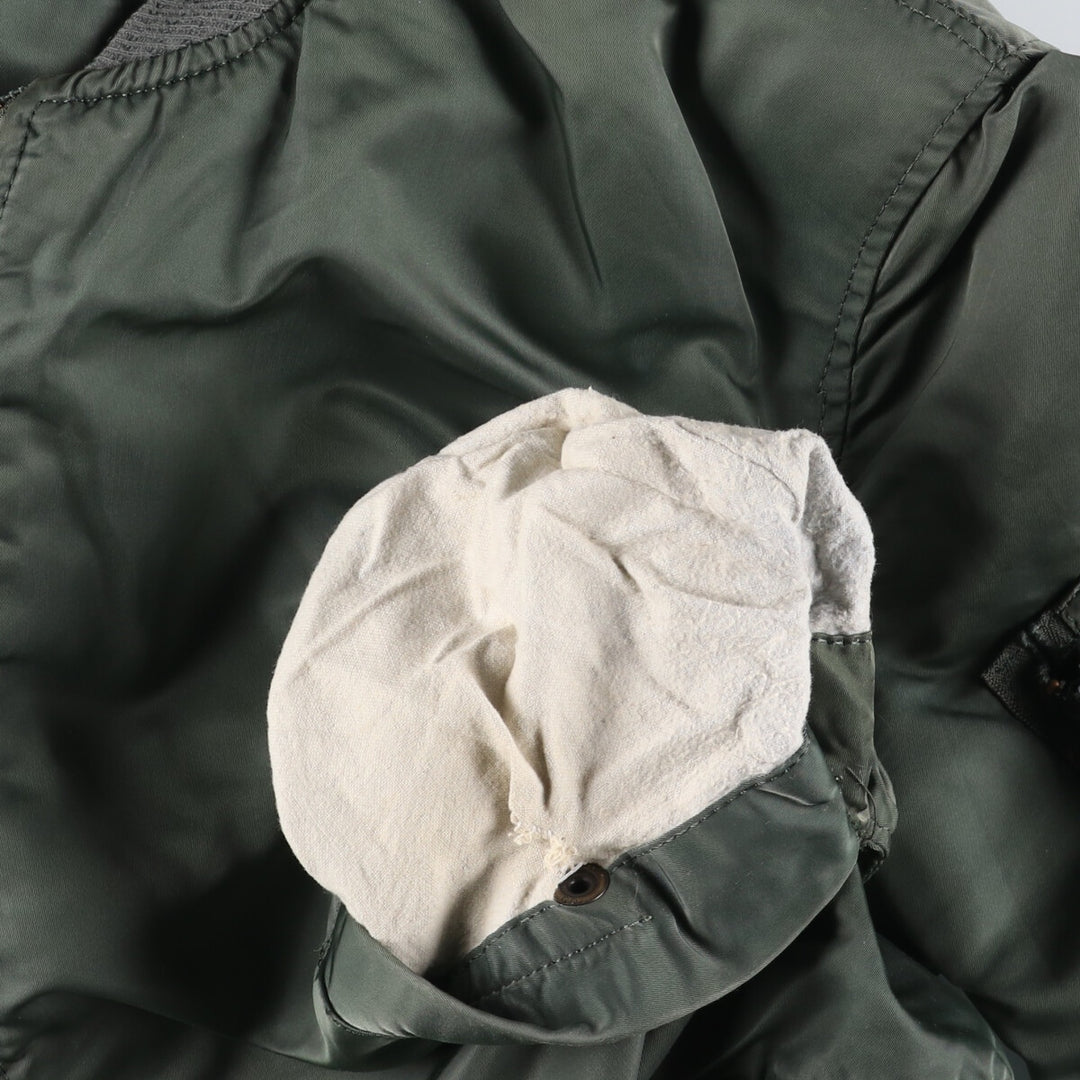 Civilian item 80s-90'S Alpha MA-1 type padded military flight jacket made in USA MEDIUM equivalent to men's M /eaa508815