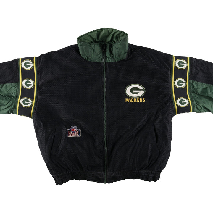 90'S NFL Green Bay Packers back logo reversible padded puffer jacket men's XXL equivalent /eaa508864