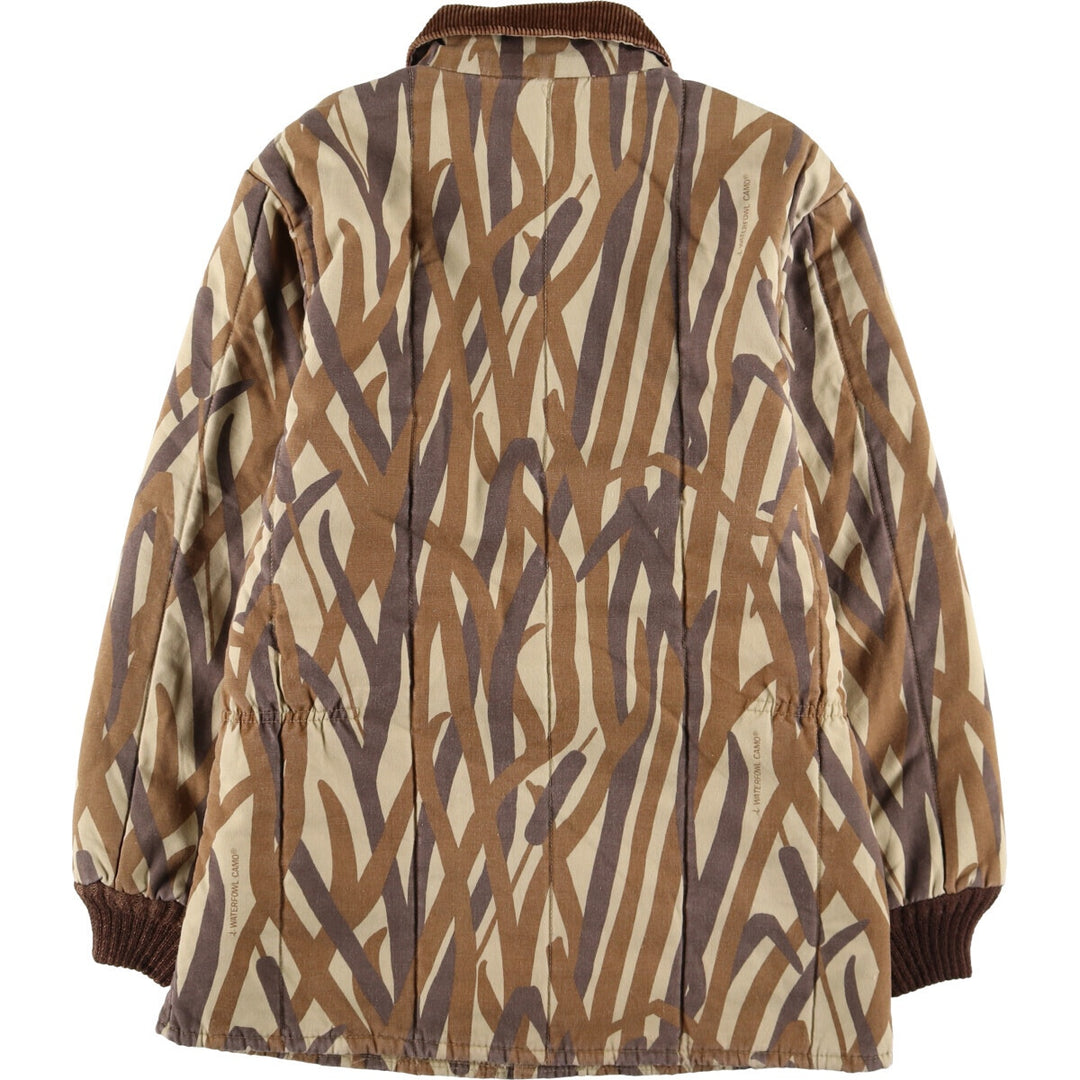 Vintage 1980'S Walls BLIZZARD-PRUF Camouflage Pattern Padded Puffer Jacket, Made in USA, Men's Size Small polyester brown type Vintage Second Hand