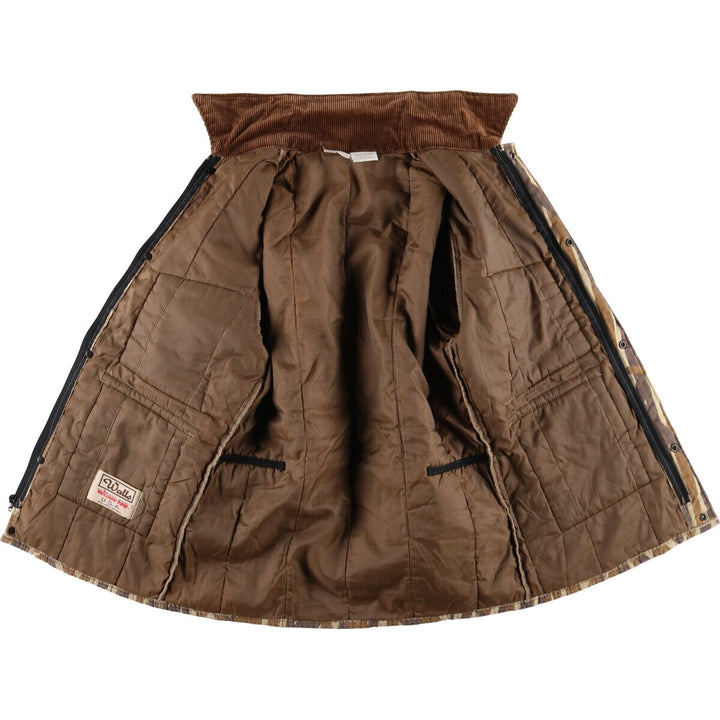 Vintage 1980'S Walls BLIZZARD-PRUF Camouflage Pattern Padded Puffer Jacket, Made in USA, Men's Size Small polyester brown type Vintage Second Hand